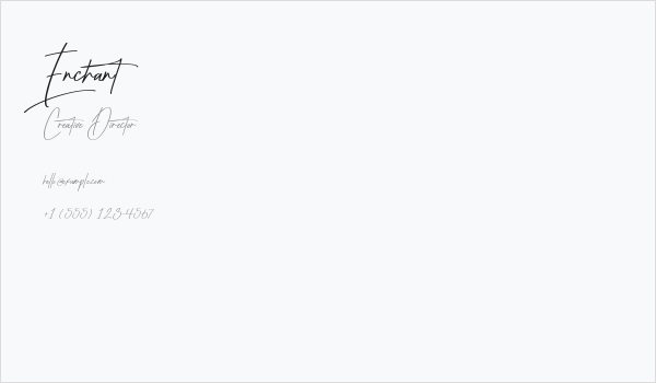 Enchant Business Card