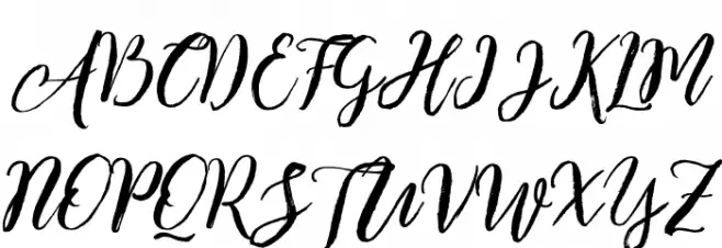 Enchanted Brush Schriftart Groß