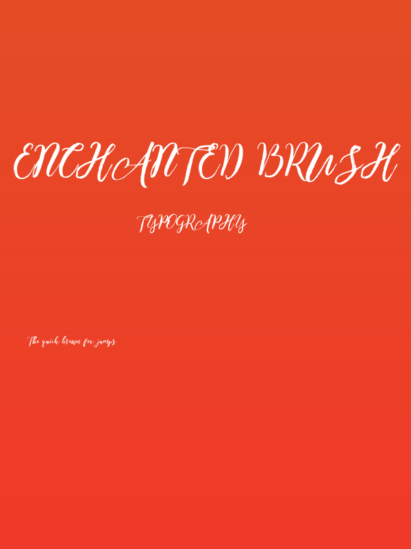 Enchanted Brush Poster