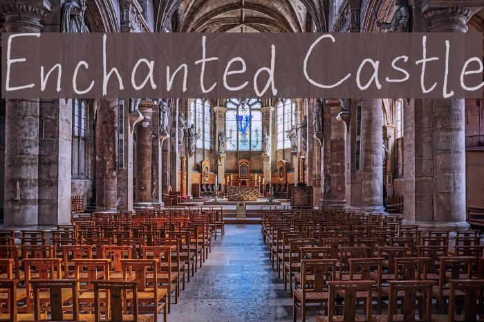 Enchanted Castle Font examples