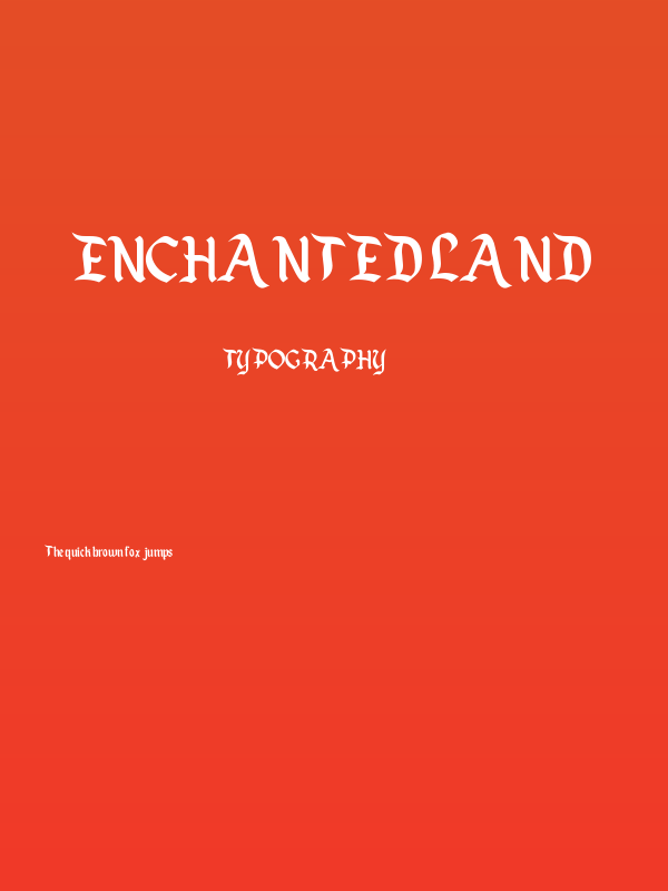 Enchanted Land Poster