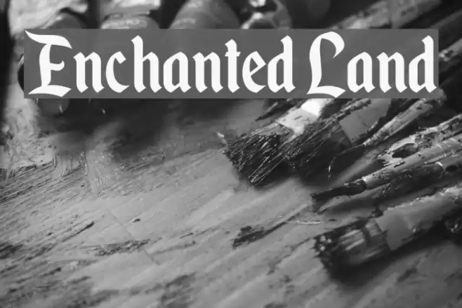 Enchanted Land Font examples
