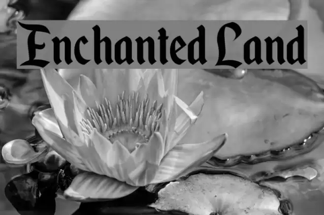 Enchanted Land Font examples