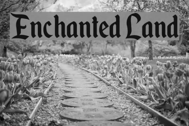 Enchanted Land Font examples