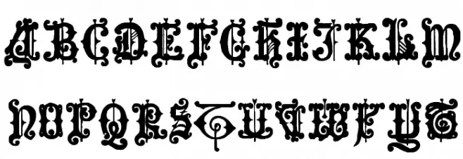 Enchiridion Шрифта ВЕРХНИЙ