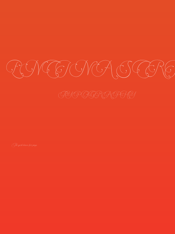 Encina Script 1 PERSONAL USE Poster