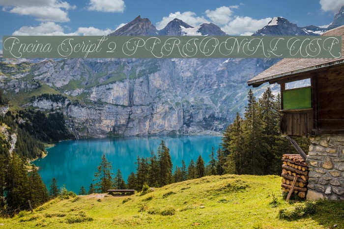 Encina Script 2 PERSONAL USE Example 3