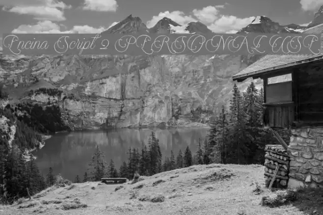 Encina Script 2 PERSONAL USE Font examples