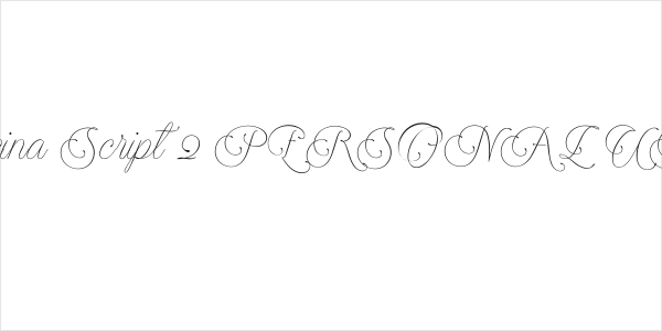 Encina Script 2 PERSONAL USE Logo