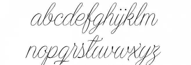 Encina Script 2 PERSONAL USE 字体 小写