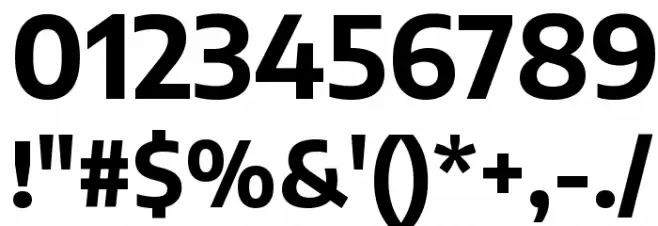 Encode Sans Bold フォント その他の文字