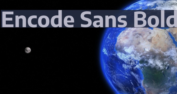 Encode Sans Bold Font examples