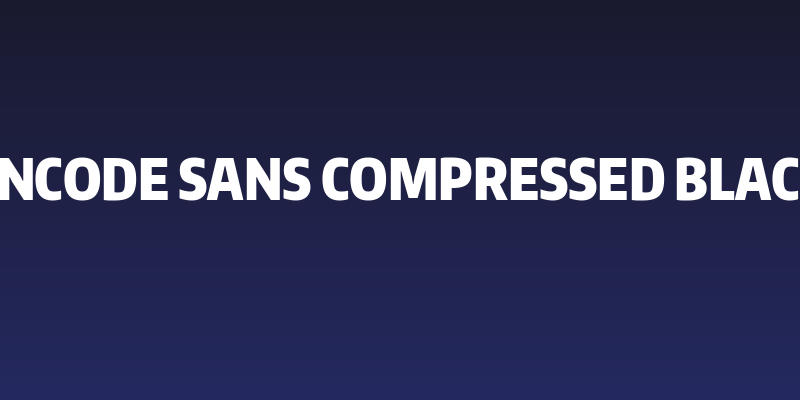 Encode Sans Compressed Black Social Header