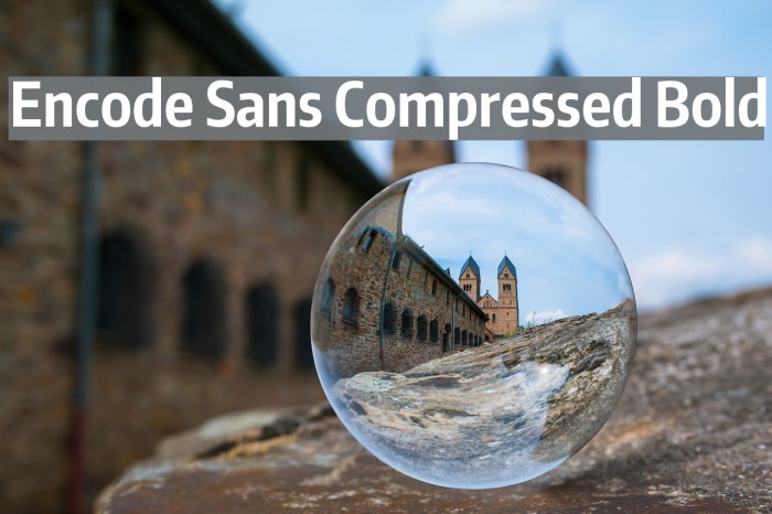 Encode Sans Compressed Bold Font examples