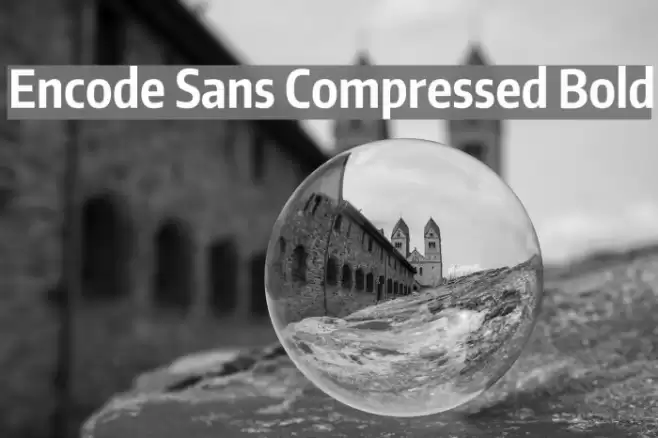 Encode Sans Compressed Bold Font examples
