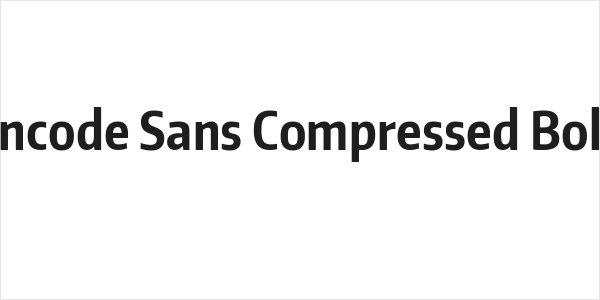 Encode Sans Compressed Bold Logo