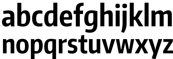 Encode Sans Compressed Bold Font LOWERCASE