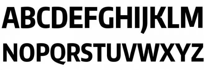 Encode Sans Compressed ExtraBold Font Litere mari