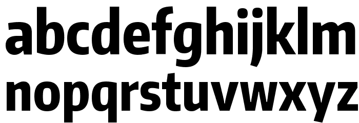 Encode Sans Compressed ExtraBold Font LOWERCASE