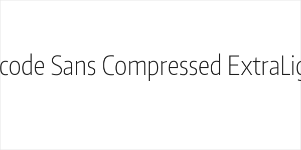 Encode Sans Compressed ExtraLight Logo