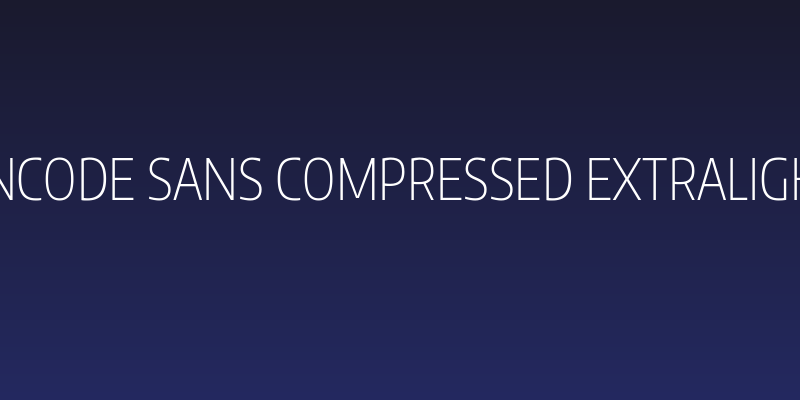 Encode Sans Compressed ExtraLight Social Header