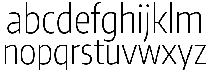 Encode Sans Compressed ExtraLight Font LOWERCASE