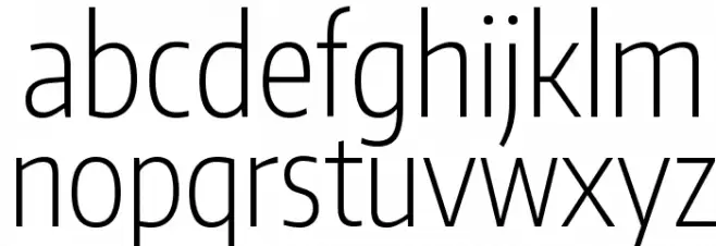 Encode Sans Compressed ExtraLight Caratteri MINUSCOLO