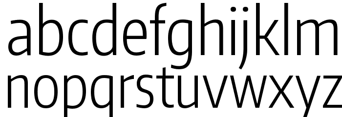 Encode Sans Compressed Light Font LOWERCASE