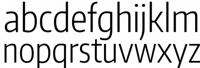 Encode Sans Compressed Light Schriftart Kleinbuchstaben