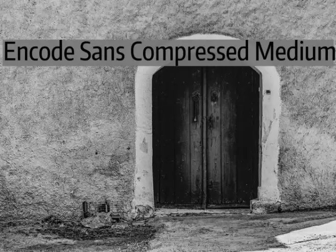 Encode Sans Compressed Medium Font examples