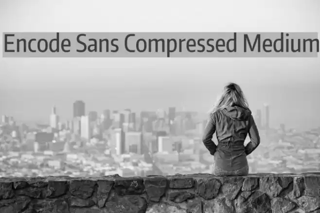 Encode Sans Compressed Medium Font examples