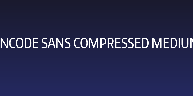 Encode Sans Compressed Medium Social Header