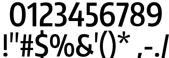 Encode Sans Compressed SemiBold Font OTHER CHARS