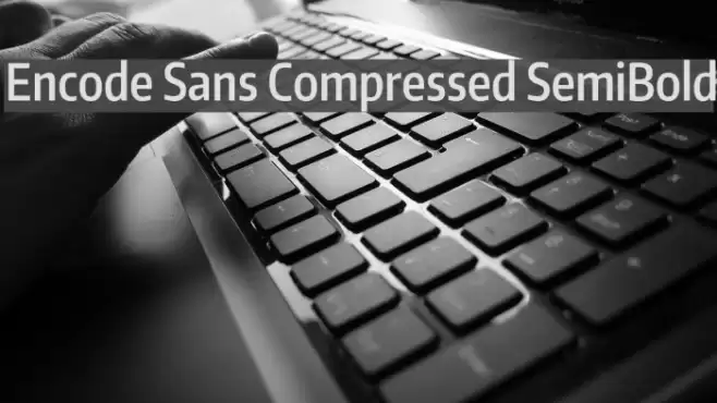 Encode Sans Compressed SemiBold Font examples