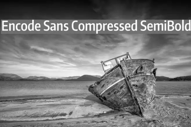 Encode Sans Compressed SemiBold Font examples