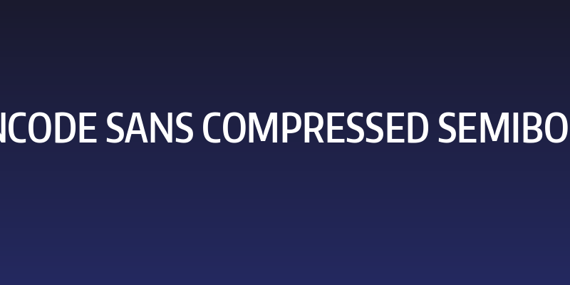 Encode Sans Compressed SemiBold Social Header
