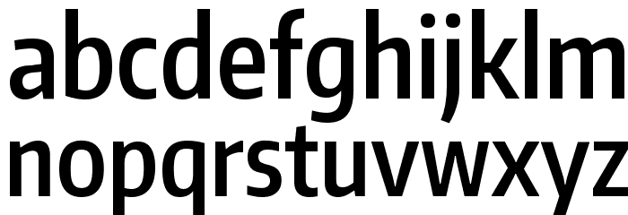Encode Sans Compressed SemiBold Font LOWERCASE