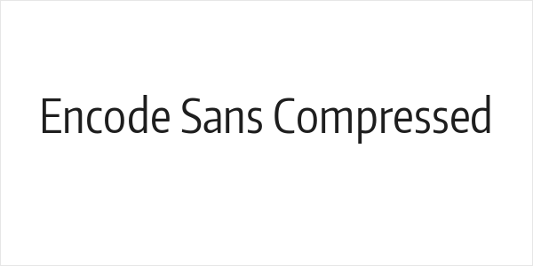 Encode Sans Compressed Logo