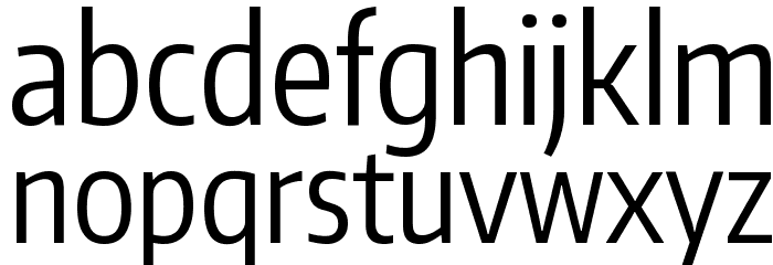 Encode Sans Compressed Font LOWERCASE