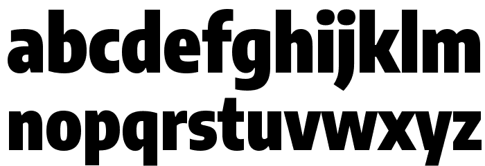 Encode Sans Condensed Black Font LOWERCASE