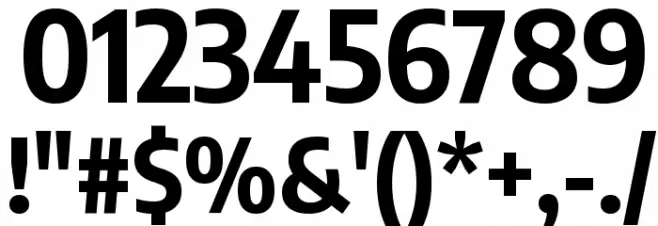 Encode Sans Condensed Bold Font OTHER CHARS