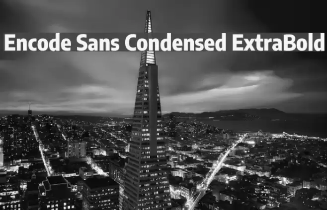 Encode Sans Condensed ExtraBold Font examples