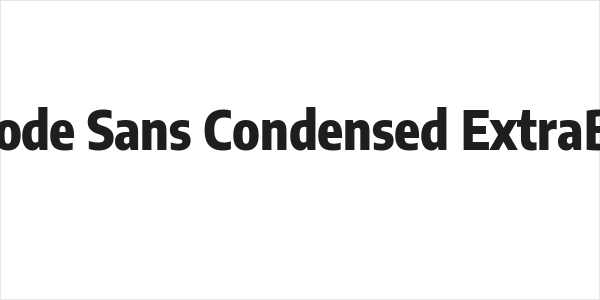 Encode Sans Condensed ExtraBold Logo