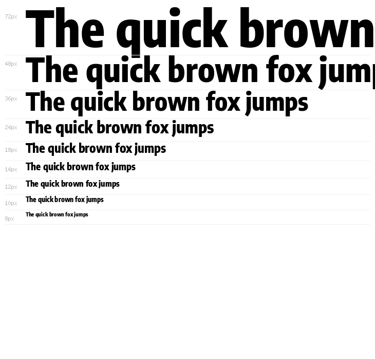 Encode Sans Condensed ExtraBold Waterfall