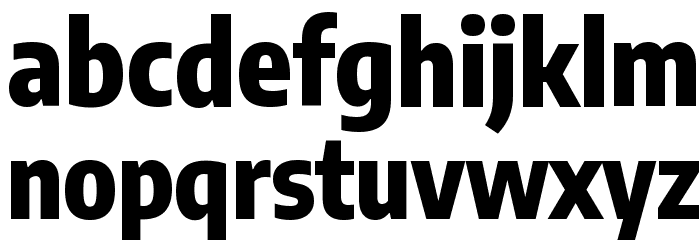 Encode Sans Condensed ExtraBold Font LOWERCASE