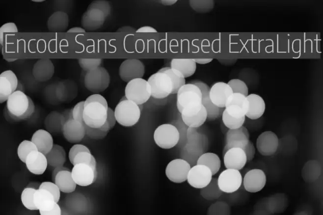 Encode Sans Condensed ExtraLight Example 3