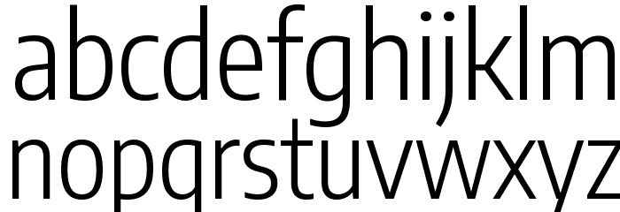 Encode Sans Condensed Light Font LOWERCASE