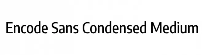 Encode Sans Condensed Medium  Fuentes Gratis Descargar