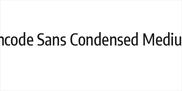 Encode Sans Condensed Medium Logo