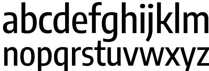 Encode Sans Condensed Medium Font LOWERCASE
